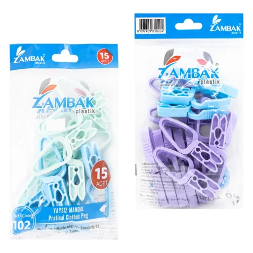 Прищіпки Zambak Plastik для білизни 15шт