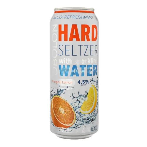 Напій слабоалкогольний сильногазований 0.5л 4.5% Hard Seltzer Orange&Lemon Оболонь