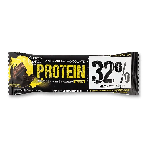 Батончик Healthy snack протеїновий шоколад-ананас, 40г