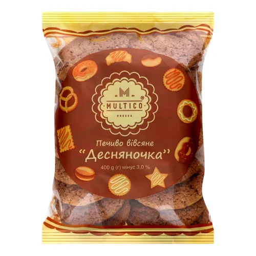 Печиво вівсяне Десняночка Multico м/у 400г
