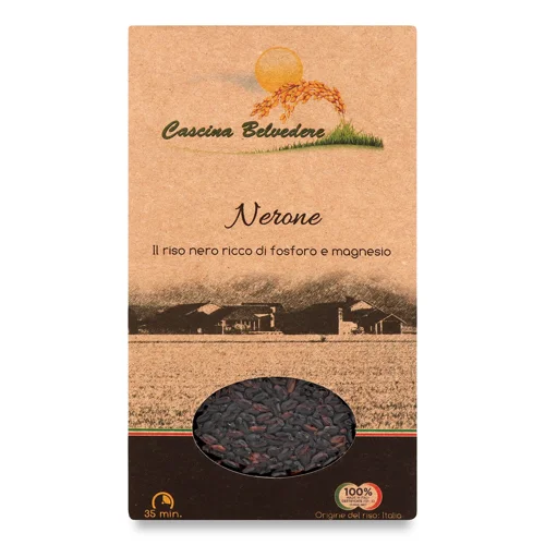 Рис Cascina Belvedere чорний 500г