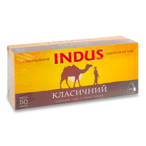 Чай Чорний Indus Класичний, в/ґ, 100г