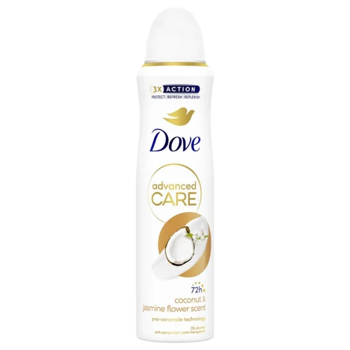 Дезодорант аерозольний Dove Advanced Care кокос та цвіт жасмину 150мл