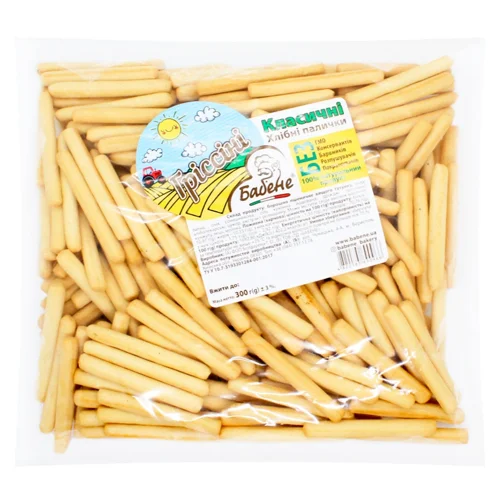 Хлібні палички Бабене Гріссіні міні 300г