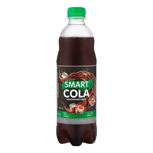 Напій безалкогольний соковмісний сильногазований Smart Cola Живчик 0.5л