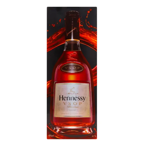 Коньяк 1л 40% VSOP Hennessy картонна упаковка