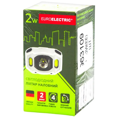 Ліхтар Euroelectric LED налобний 2W 6500K