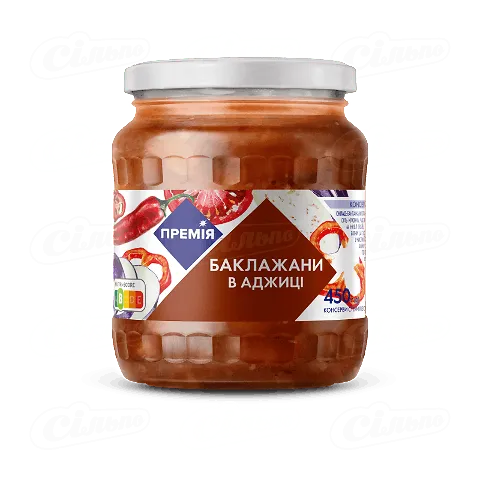 Баклажани «Премія»® в аджиці, 450г