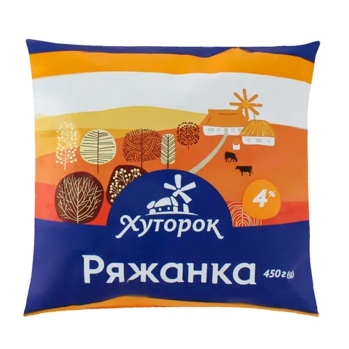Ряжанка 4% Хуторок м/у 450г