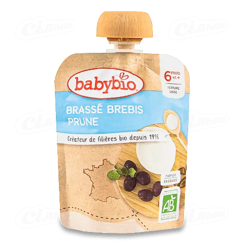Десерт Babybio зі сливою органічний з овечого молока, 85г