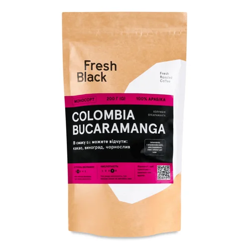 Кава зерно Fresh Black Colombia Bucaramanga,200г