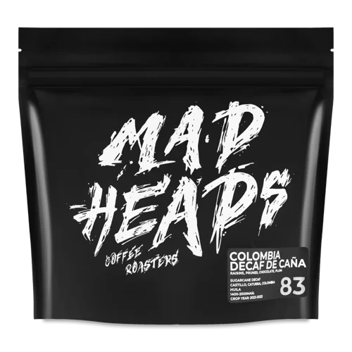 Кава Зерно Mad Heads Colombia Decaf De Cana, 250г