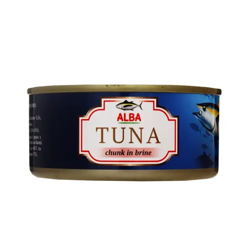 Тунець цілий у власному соку Alba Food з/б 150г