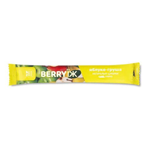 Цукерки Натуральні Яблуко-Груша, н/о, м/у 20г