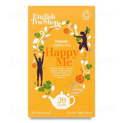 Чай трав'яний English Tea Shop Happy Me, органічний, 30г