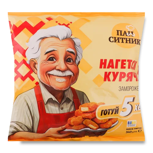 Курячі Нагетси Заморожені Пан Ситник, в/ґ, м/у 340г