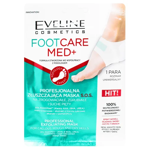Маска для п'яток Eveline Footcare Med+ професійна відлущувальна