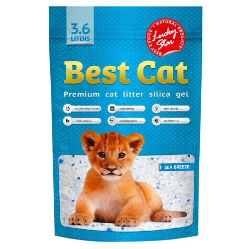 Наповнювач гігієнічний Best Cat для котів силікагелевий з ароматом морського бризу 3,6л