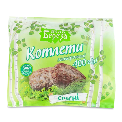 Котлети Січені Вищого Ґатунку Заморожені, 400г