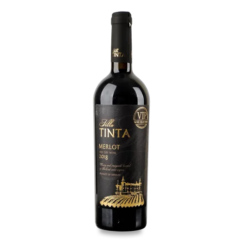 Вино Villa Tinta Merlot Vip червоне сухе 12-13% 0,75л