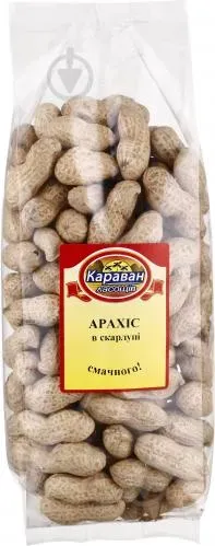 Арахіс в шкаралупі 300г п/ет ТМ Караван Ласощів