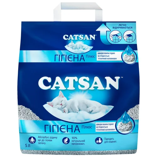 Наповнювач гігієнічний Catsan для котів мінеральний 5л