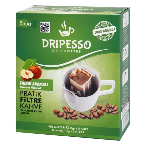 Дріп-кава Dripesso зі смаком фундука 8г*5шт