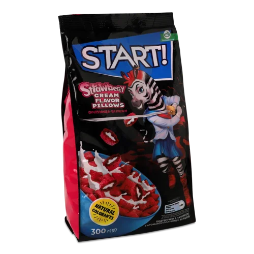 Подушечки З Начинкою Полуниця-Вершки, в/ґ, 300г