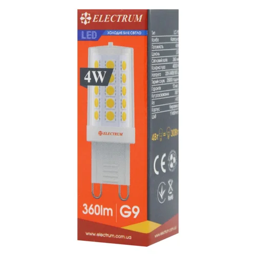 Лампа Electrum світлодіодна капсула LC-15 4W G9 4000K
