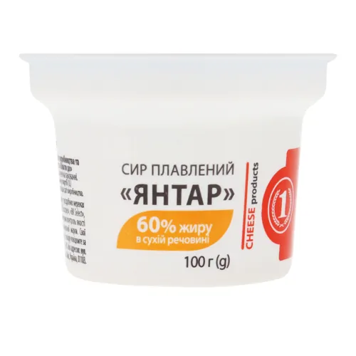 Сир плавлений 60% Янтар 1 ст 90г