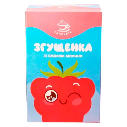 Продукт молочний згущений з цукром згущенка зі смаком малини Смакуйте 22г