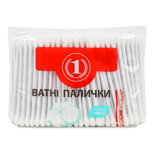 Ватні Косметичні Палички, ТМ "1", 300 шт, в/к