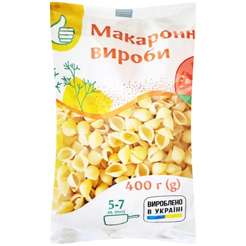 Макаронні вироби Auchan ракушки 400г