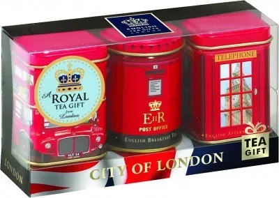 Набір чорного чаю Ahmad Tea City Of London Caddies 3 х 25г