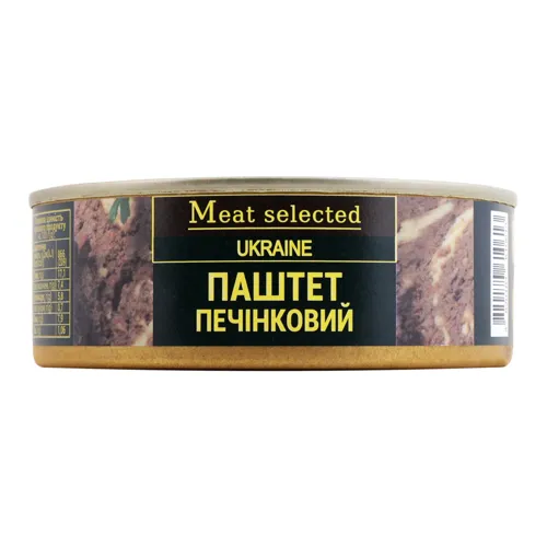 Паштет печінковий Класичний Meat selected з/б 240г