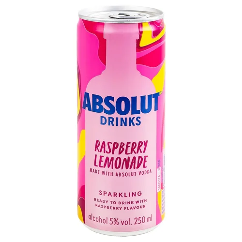 Напій слабоалкогольний Absolut Drinks Raspberry Lemonade 5% 250мл