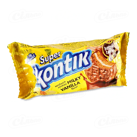 Печиво Konti Super Kontik з молочно-ванільним смаком, 90г