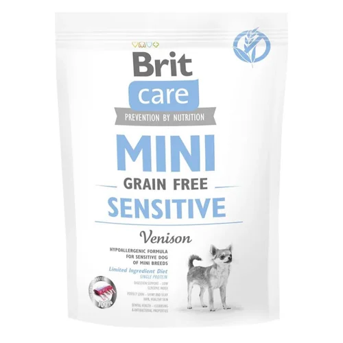 Корм сухий Brit Care Mini Sensitive з олениною для собак мініатюрних порід з чутливим травленням 400г
