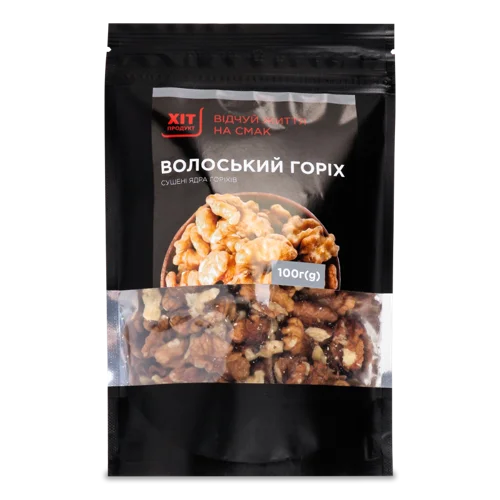 Горіхи Грецькі Сушені Ядра Вищого Ґатунку, 100г