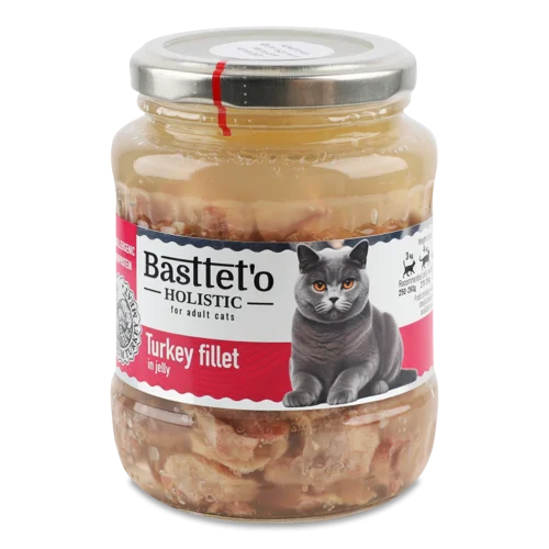 Корм Для Котів Філе Індички В Желє Holistic Basttet'o, С/б, 360г