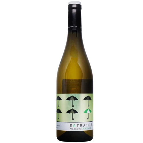 Вино Estratos Macabeo Malvasia біле сухе 13% 0,75л