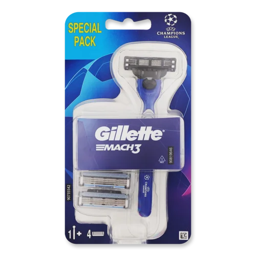 Бритва З Змінними Касетами Mach 3 Gillette, 1 шт