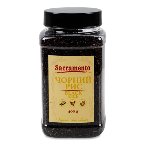 Рис Лущений Чорний Sacramento В/ґ, 400г