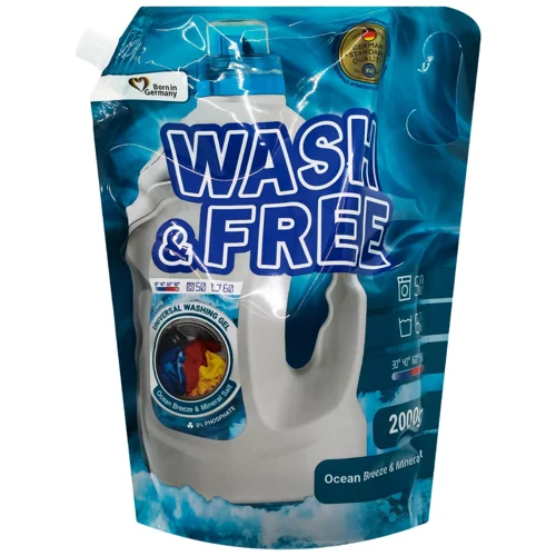 Гель для прання Wash & Free Морська свіжість з мінеральною сіллю універсальний 2кг