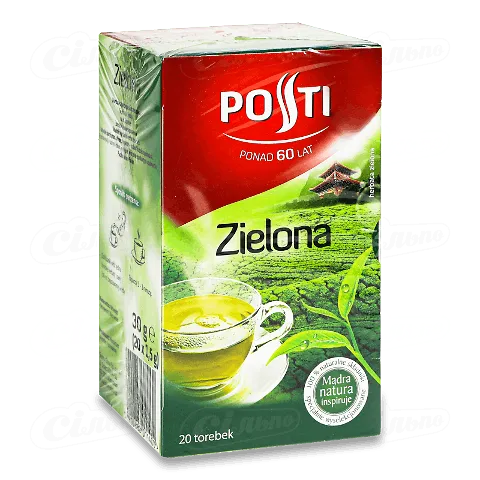 Чай зелений Posti Express, 20*1,5г/уп