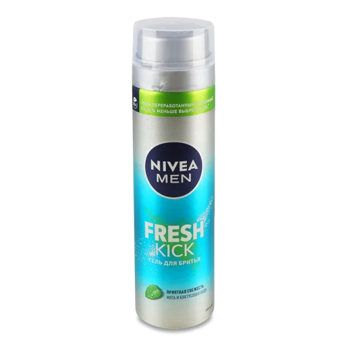 Гель для Гоління Nivea Men Fresh Kick, 200 мл