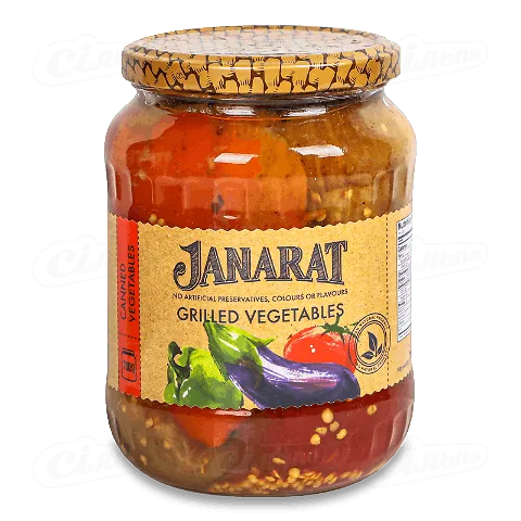 Консерви овочеві Janarat «Овочі, запечені на мангалі», 700г