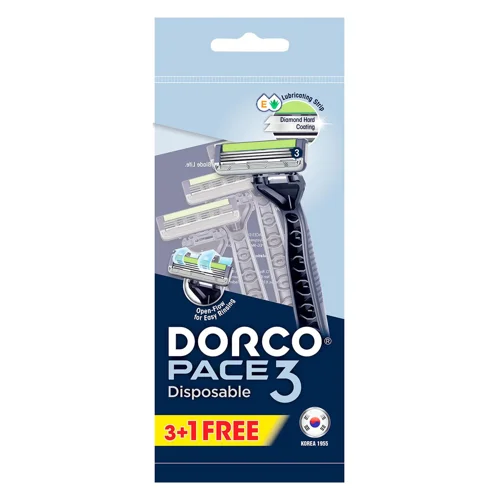 Станок одноразовий Dorco Pace 3 чоловічий 4шт