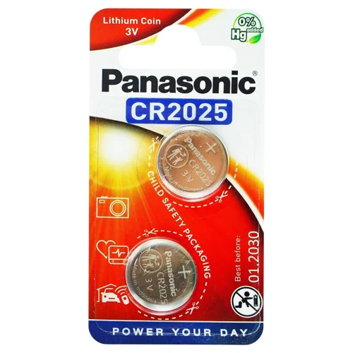 Батарейка Panasonic CR2025 3V 2шт