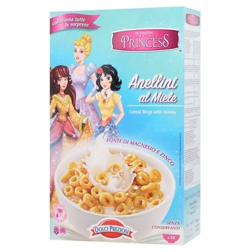 Кільця злакові Dolci Preziosi Principesse з медом 377г